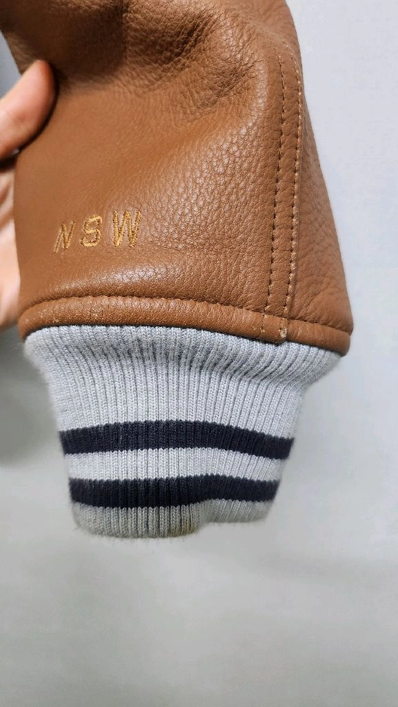나이키 NSW 디스트로이어 자켓 95 / 울 레더 바시티 자켓 봄버 이미지