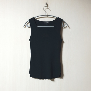 타임 time 레터링 골지 탑 프리사이즈 정품 사이즈 프리 이미지