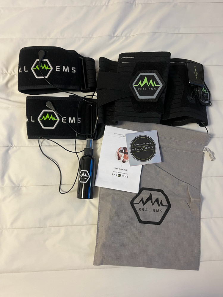 리얼EMS 복근, 허벅지 마사지기 세트 a+급 이미지