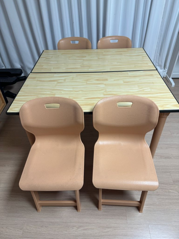 교연교구 2인용 공부방책상의자 - 3세트 일괄가격 이미지