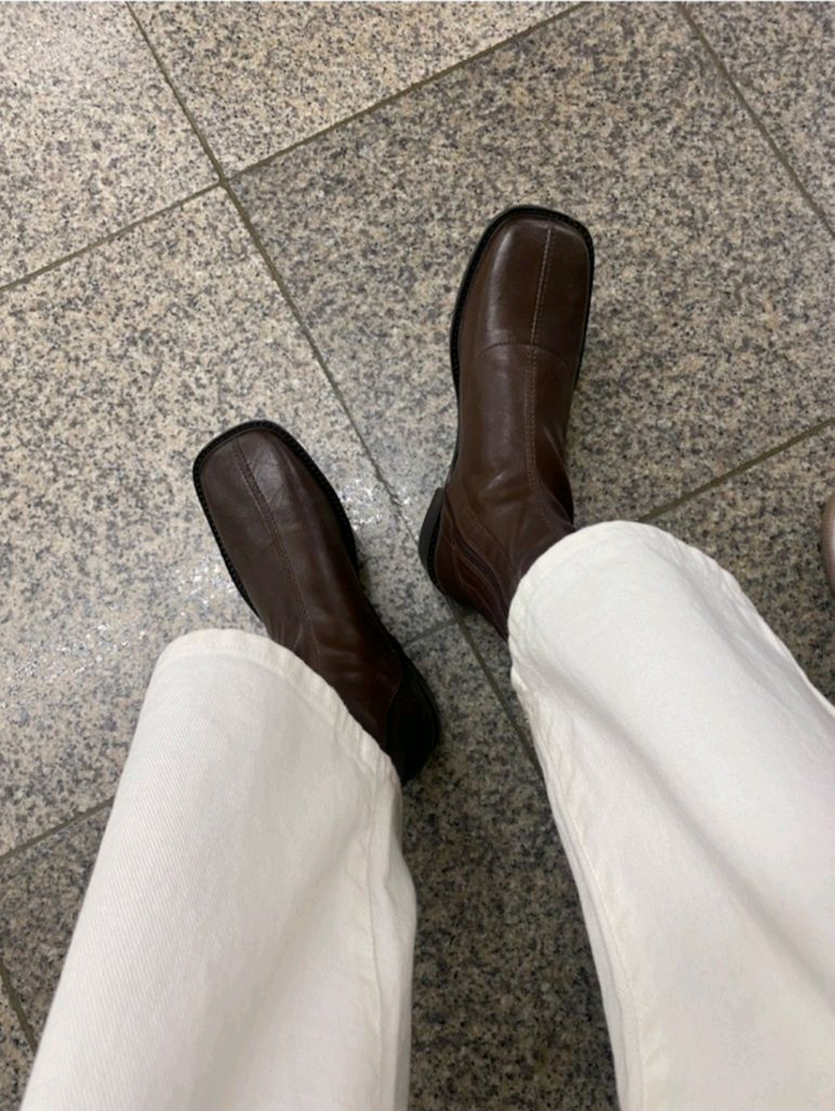 새상품) 라룸 시카고앵클부츠 삭스부츠 브라운 230 스퀘어토 이미지