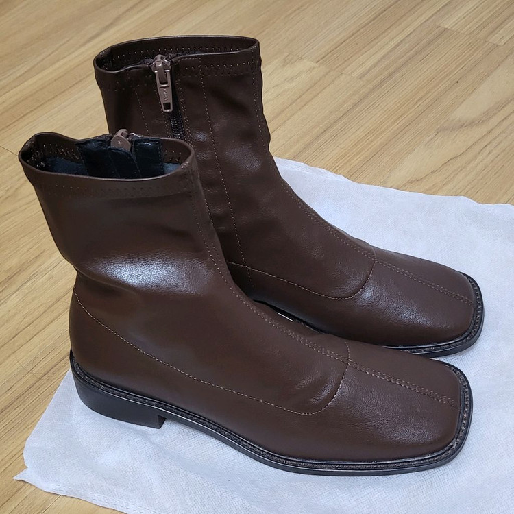 새상품) 라룸 시카고앵클부츠 삭스부츠 브라운 230 스퀘어토 이미지