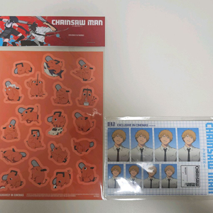 <극장판 체인소 맨: 레제편> 포치타 스티커 + 캐릭터 증명사진 세트 이미지