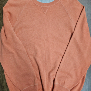 브루넬로 쿠치넬리 오렌지 캐시미어 크루넥 니트 이미지