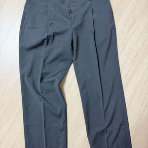 시스템옴므 밑단 슬릿 와이드 슬렉스 블랙 이미지