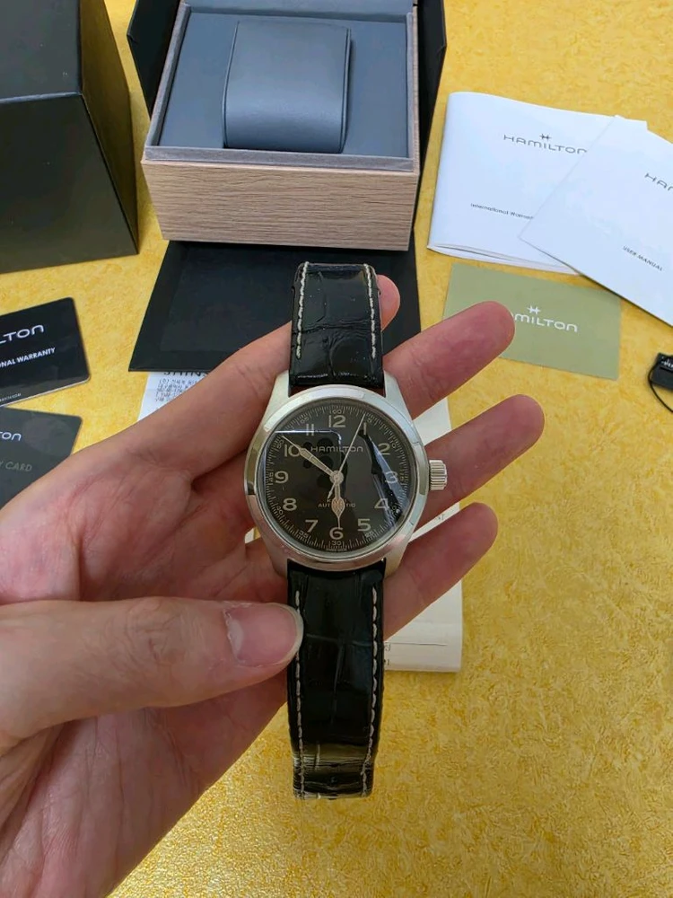 해밀턴 머피 38MM 풀박스 + 정품 브레이슬릿 팝니다. 이미지