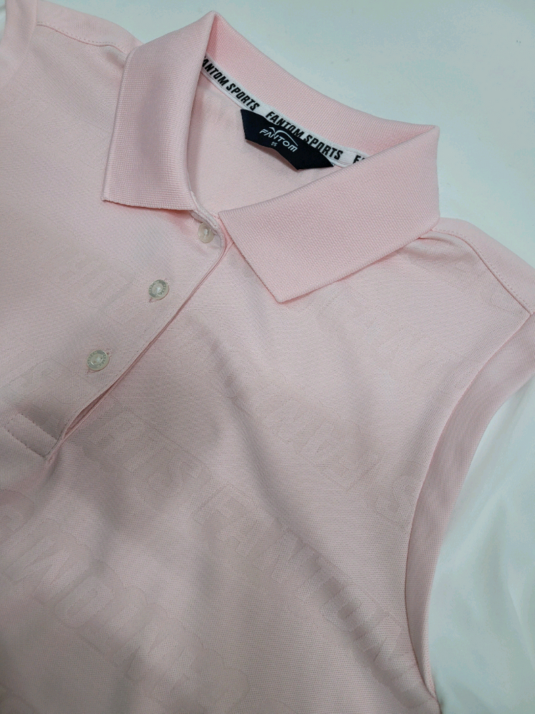 FANTOM 21SS 팬텀 로고 패턴 소재 배색 긴팔 티셔츠 / 여 95 핑크 이미지