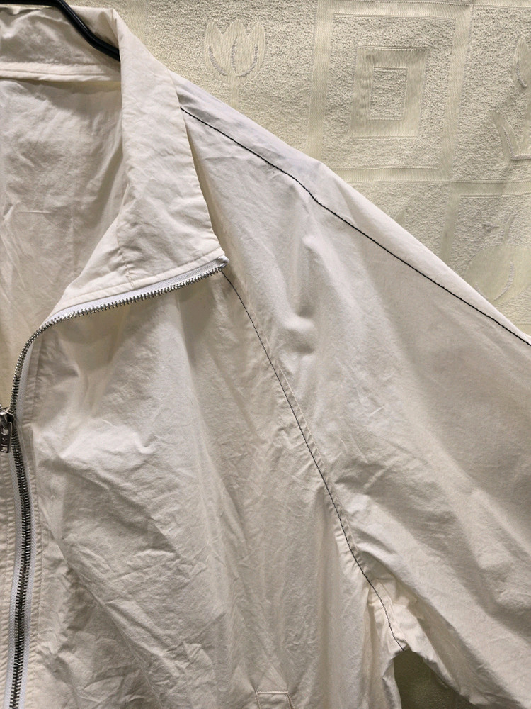 마뗑킴 로고 코팅 바람막이 자켓 점퍼 아이보리 프리사이즈 이미지