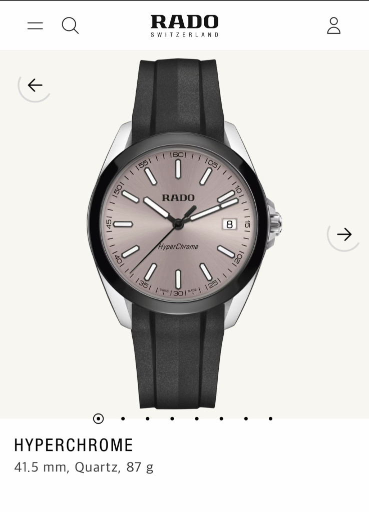 라도 하이퍼크롬 쿼츠 시계 풀박스 이미지