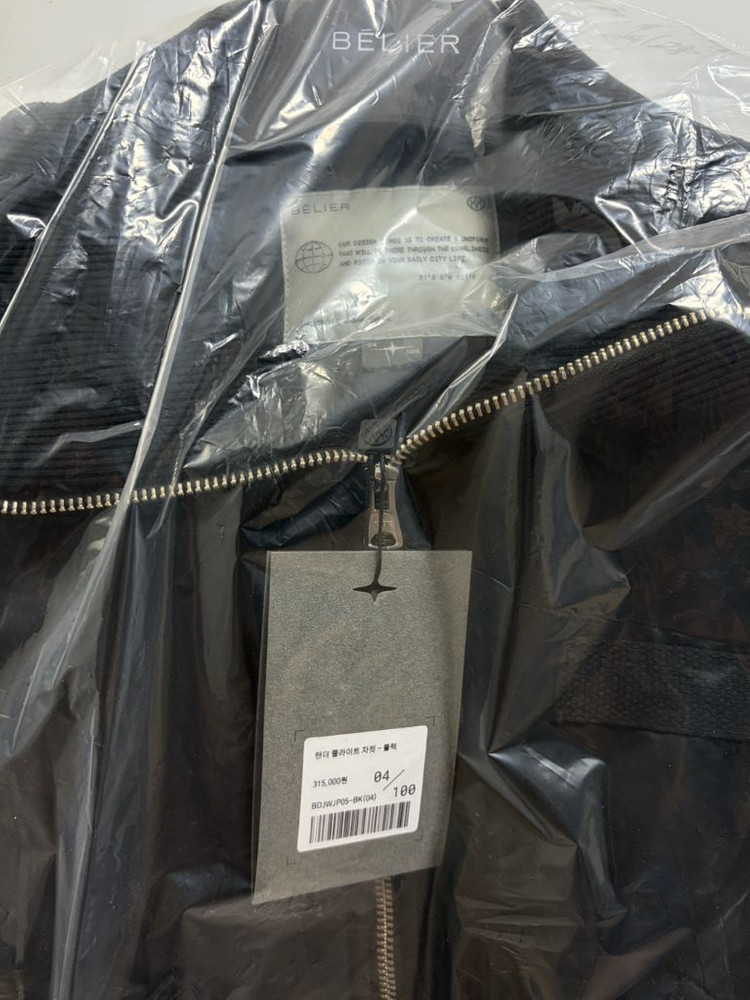 벨리에 랜더 플라이트 자켓 블랙 라지(100) 이미지