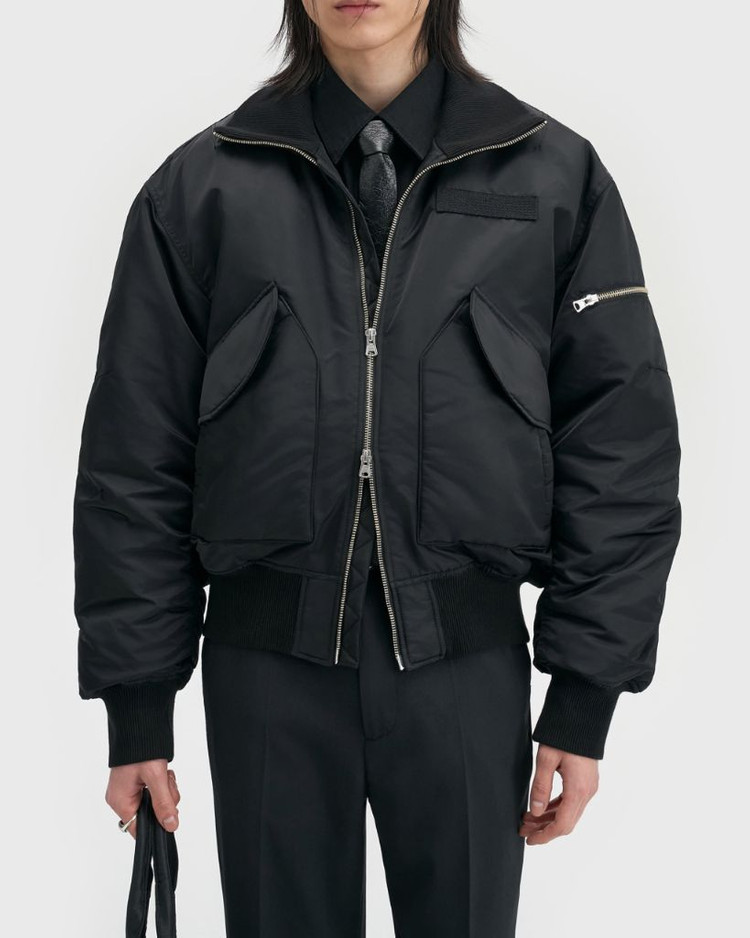 벨리에 랜더 플라이트 자켓 블랙 라지(100) 이미지