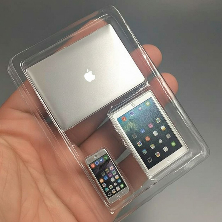 피규어 애플(아이폰) 3종기기 미니어쳐 12인치 피규어(핫토이x) 이미지