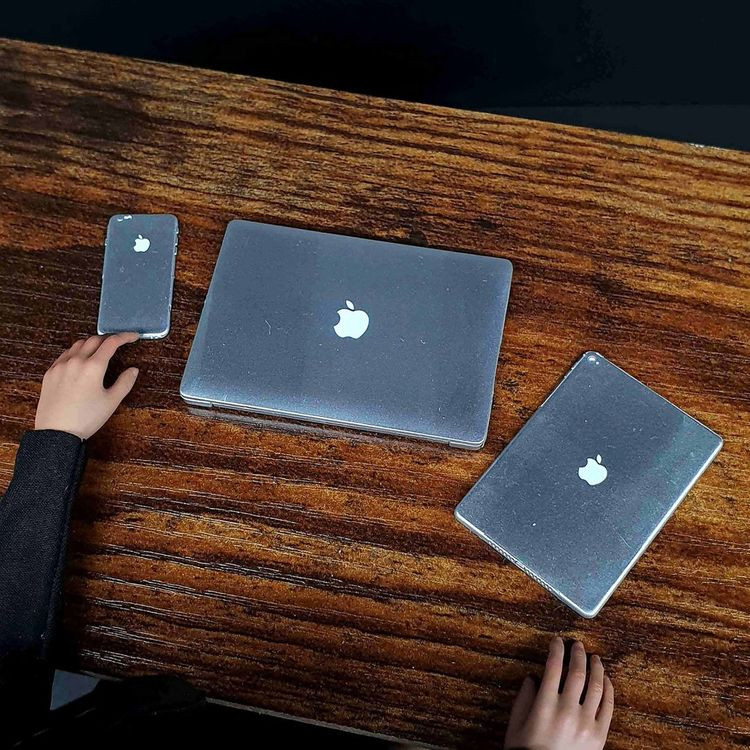 피규어 애플(아이폰) 3종기기 미니어쳐 12인치 피규어(핫토이x) 이미지