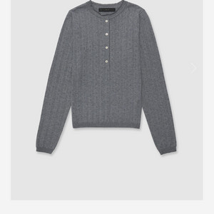 얼바닉30 포레 버튼 니트 그레이 foret button knit 이미지