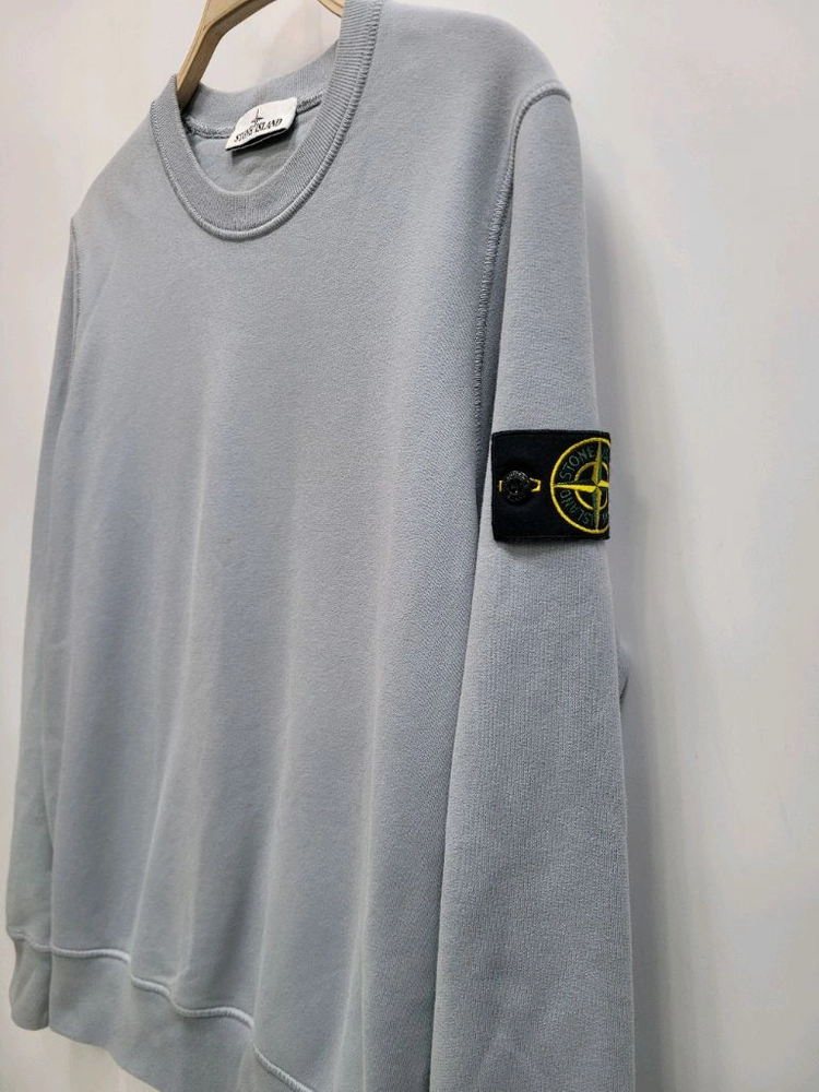 STONE ISLAND 21FW스톤아일랜드 와펜 크루넥 맨투맨/ 남 S 그레이 이미지