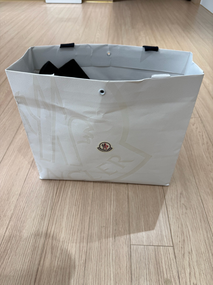 [L] 22 / 23 몽클레어 트리콧 울 가디건 니트패딩 블랙 이미지