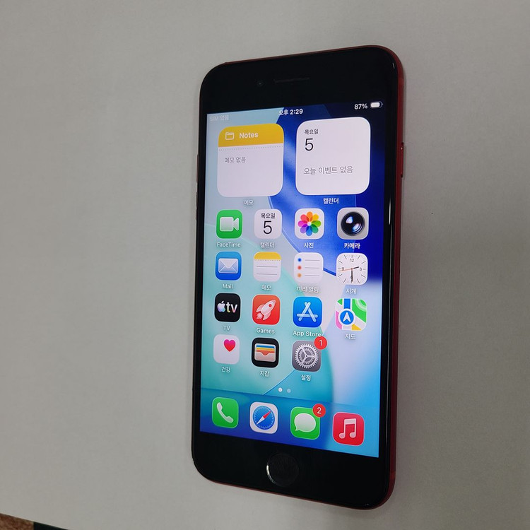 .아이폰 SE2 레드 256GB 무잔상 중고폰 배터리88% 자녀폰 서브폰 130197 이미지