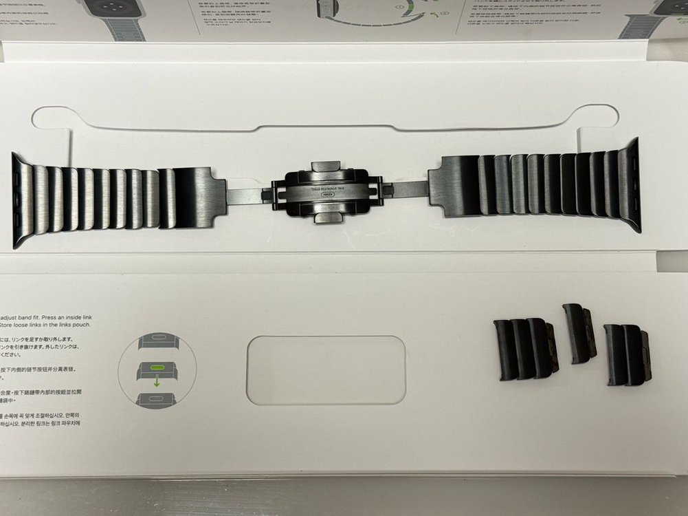 애플워치 브리슬릿 블랙 100%애플 정품 이미지