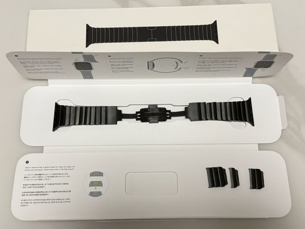 애플워치 브리슬릿 블랙 100%애플 정품 이미지