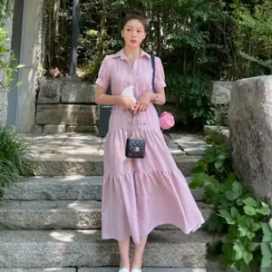 마리마켓(MARIE MARKET) 벨티드 티어드원피스 55-66 새상품 이미지