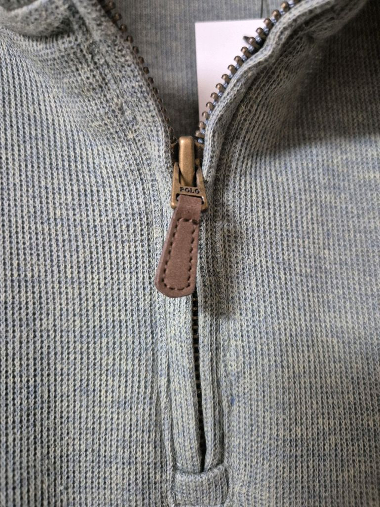 (새제품) 정품 폴로 랄프로렌 반집업 코튼 니트 스웨터 XS 이미지