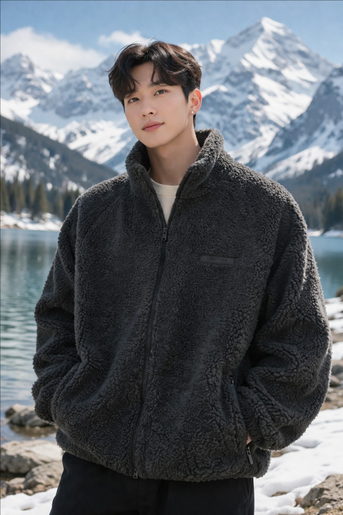 피오갓 에센셜 20FW 플리츠집업L(105-110) 이미지