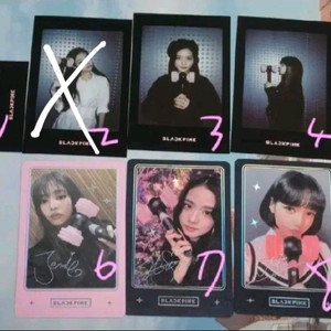 블랙핑크 블핑 제니 지수 리사 로제 뿅봉 증정 한정판 공식 특전 포토카드 포카 이미지