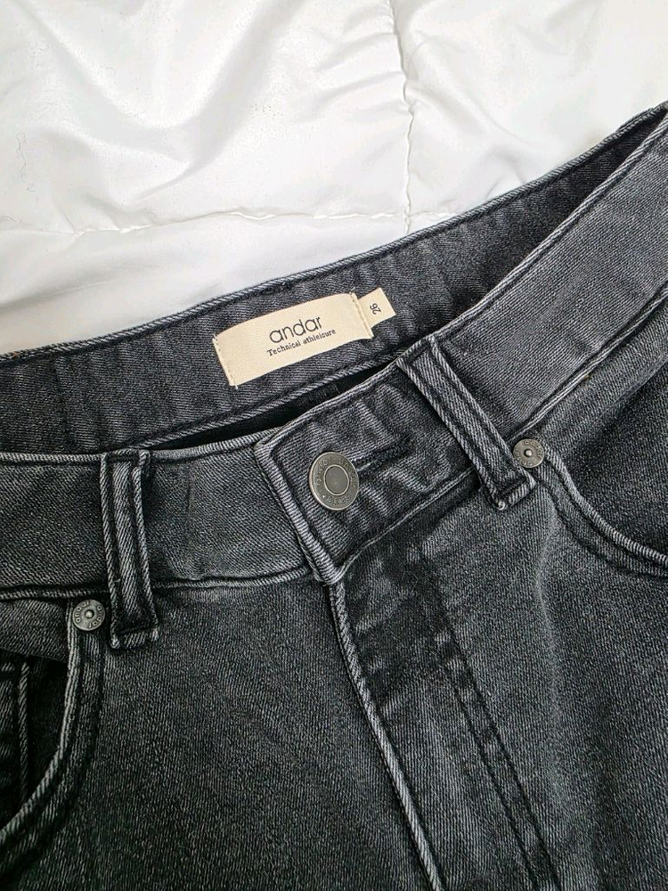 안다르 에어데님 와이드 그레이진 이미지