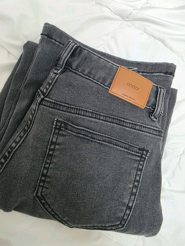 안다르 에어데님 와이드 그레이진 이미지