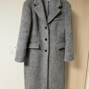 노티아 알파카 싱글 롱 코트 이미지