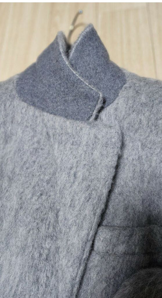 노티아 알파카 싱글 롱 코트 이미지