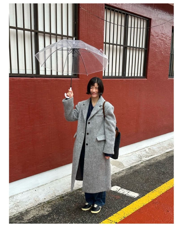 노티아 알파카 싱글 롱 코트 이미지