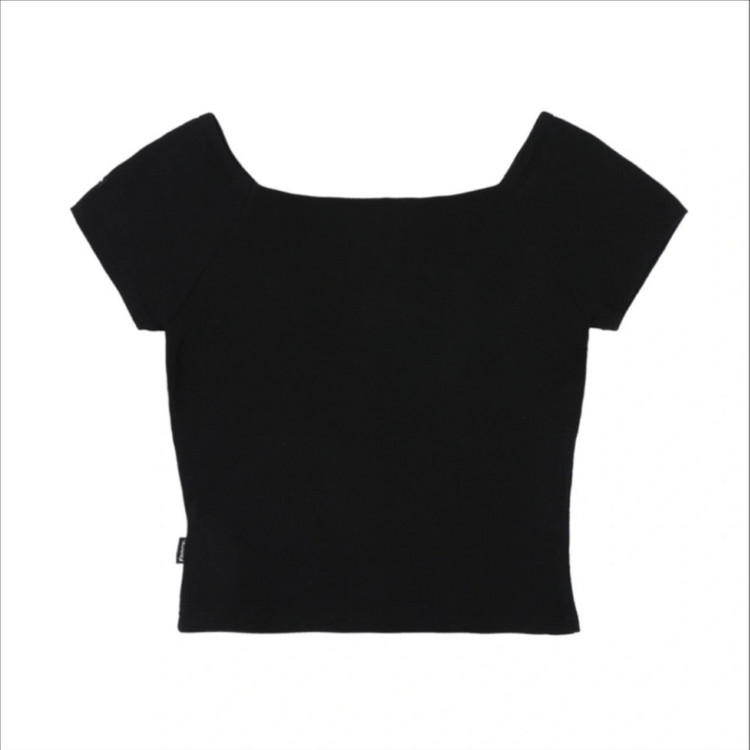 (1회 착용) 팬시클럽 로즈 배즈 오프숄더 (BLACK)_F23QB223 이미지