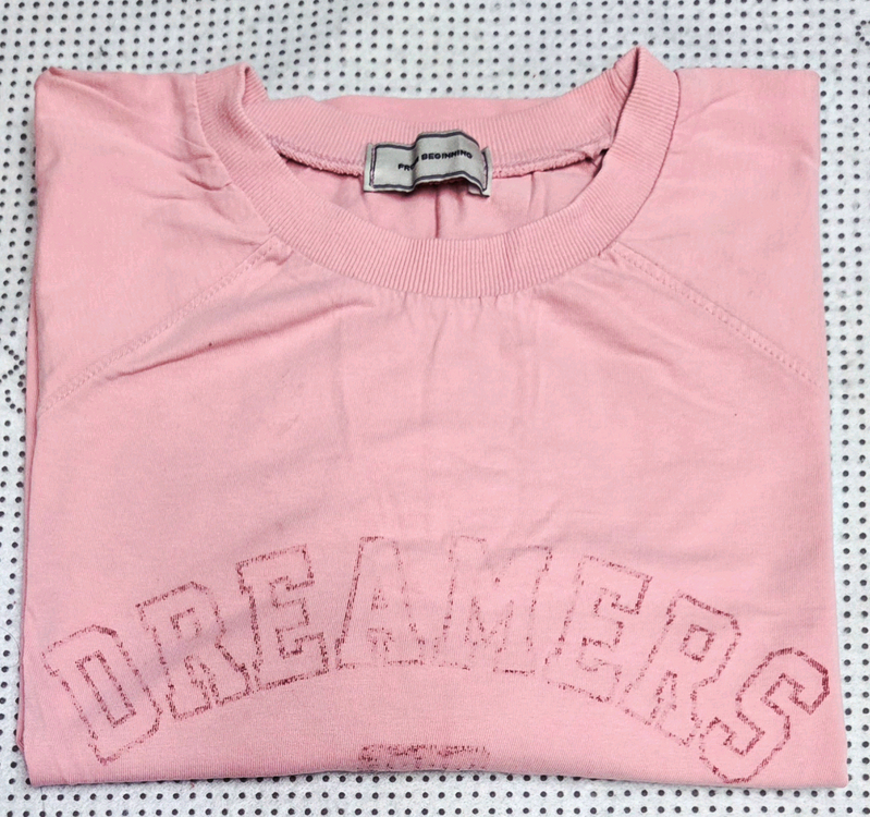 FROM BEGINNING 핑크 티셔츠 프리사이즈 이미지