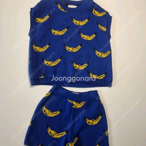 보보쇼즈 바나나 니트 상하셋트 중고 이미지