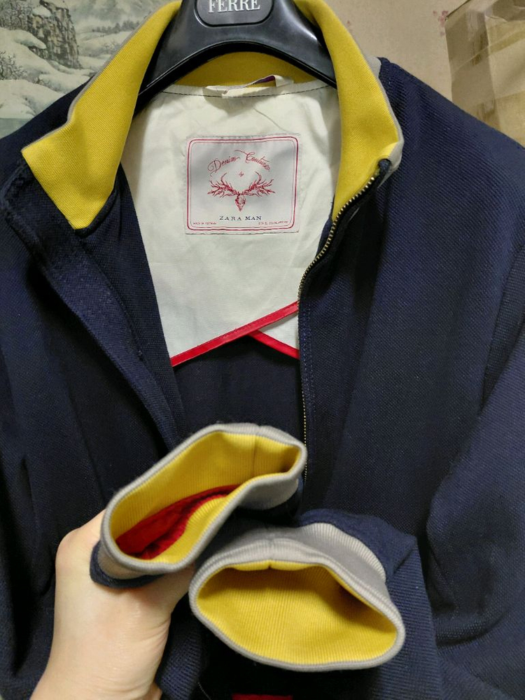 [자라맨]DENIM COUTURE 풀 집업 자켓 XL(100)사이즈 이미지