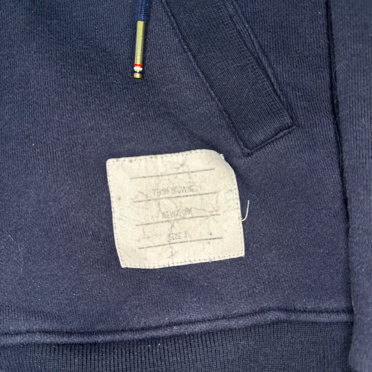 [A급/정품] 톰브라운 네이비 사선 후드집업 이미지