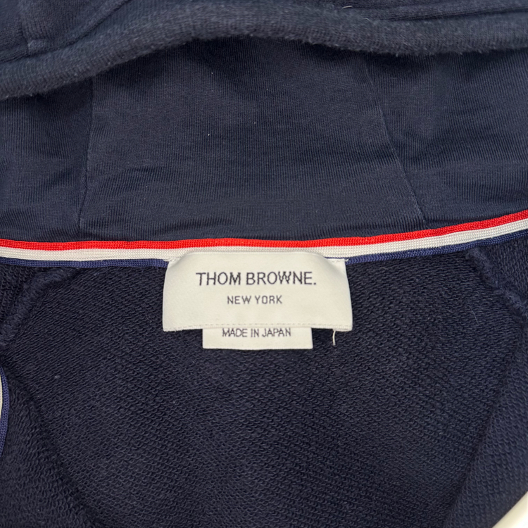 [A급/정품] 톰브라운 네이비 사선 후드집업 이미지