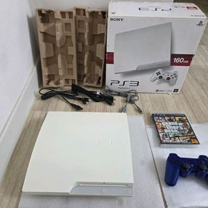중고 SONY PS3 플스3(CECH-3005A 160GB 화이트) BOX 이미지