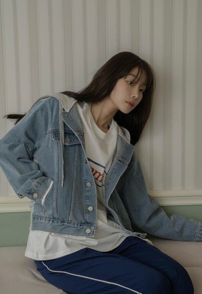 [1회착용]바니쉬먼트 후디 데님 청자켓 여성사이즈 FREE 이미지