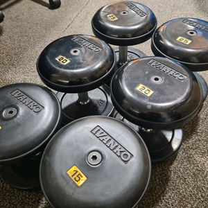 아이반코 덤벨 15,20,25파운드 각 1세트, 아이반코 중량원판(플레이트) 2.5~20KG 이미지