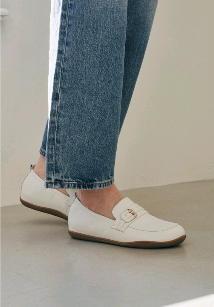 [ 엘리자베스 스튜어트 ] [ 25SS ] 소가죽 밴딩 로퍼 소가죽 로퍼 240 신발 단화 여성화 구두 이미지