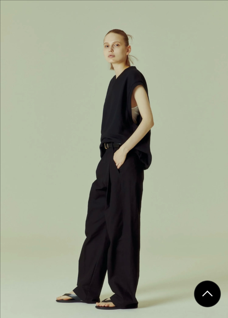 [S] 노앙 로고 브이넥 스웻 베스트 이미지