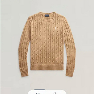 폴로 랄프로렌 케이블 니트 베이지색상 (성인 xs , 걸즈 xl정도) 이미지