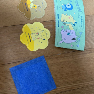 이디야 포켓몬 푸린 스티커, 컵홀더, 스트로우픽 일괄 이미지