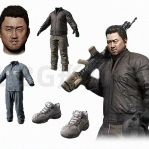 배그 마동석 스킨 시트(옷+얼굴) 이미지