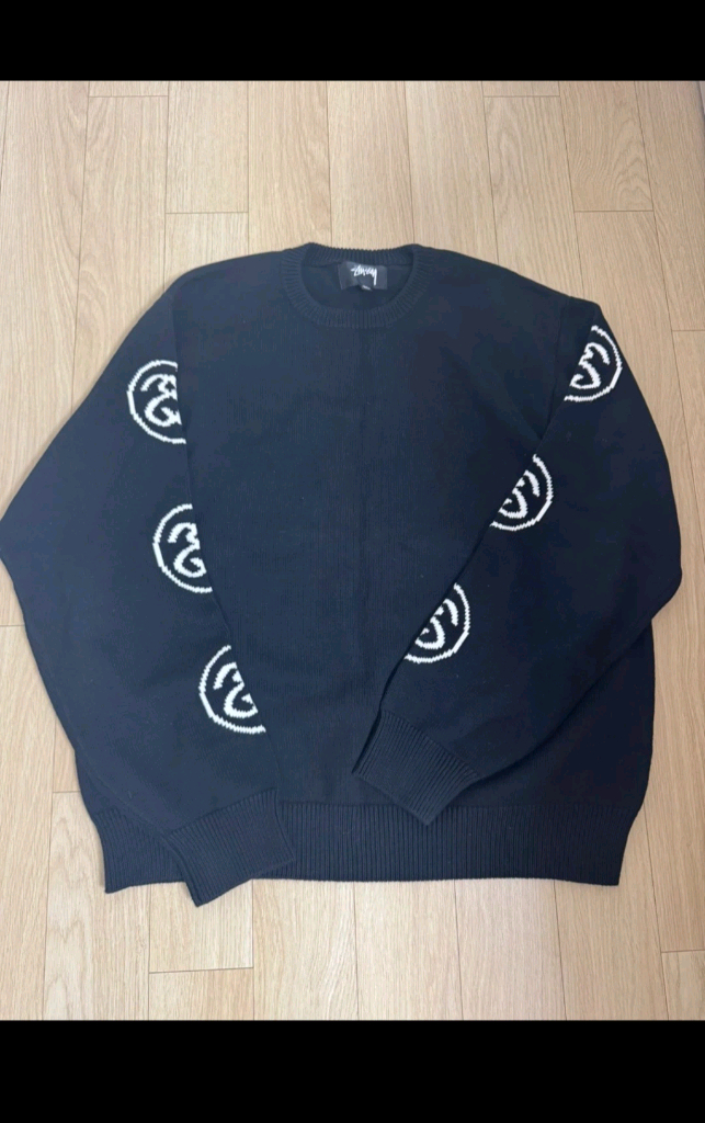 스투시 SS 링크 니트 블랙 XL 이미지