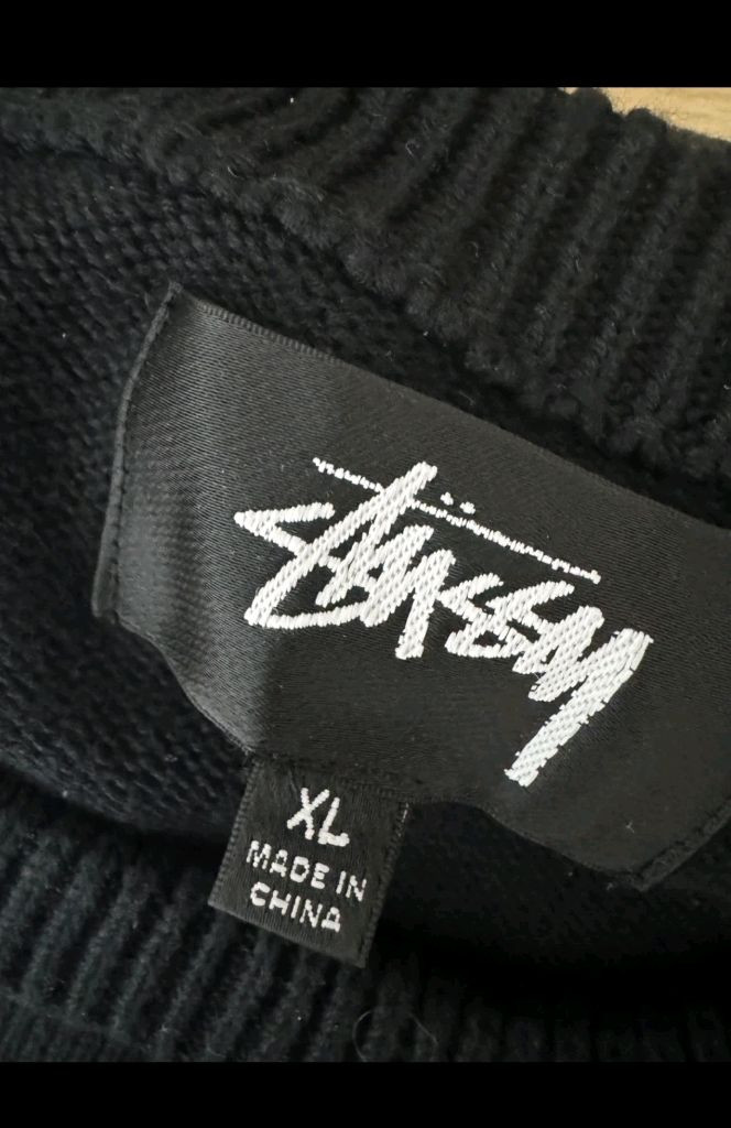 스투시 SS 링크 니트 블랙 XL 이미지