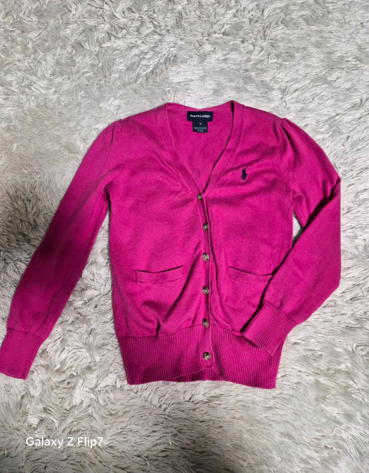 랄프로렌 폴로 핑크 가디건 6사이즈 이미지