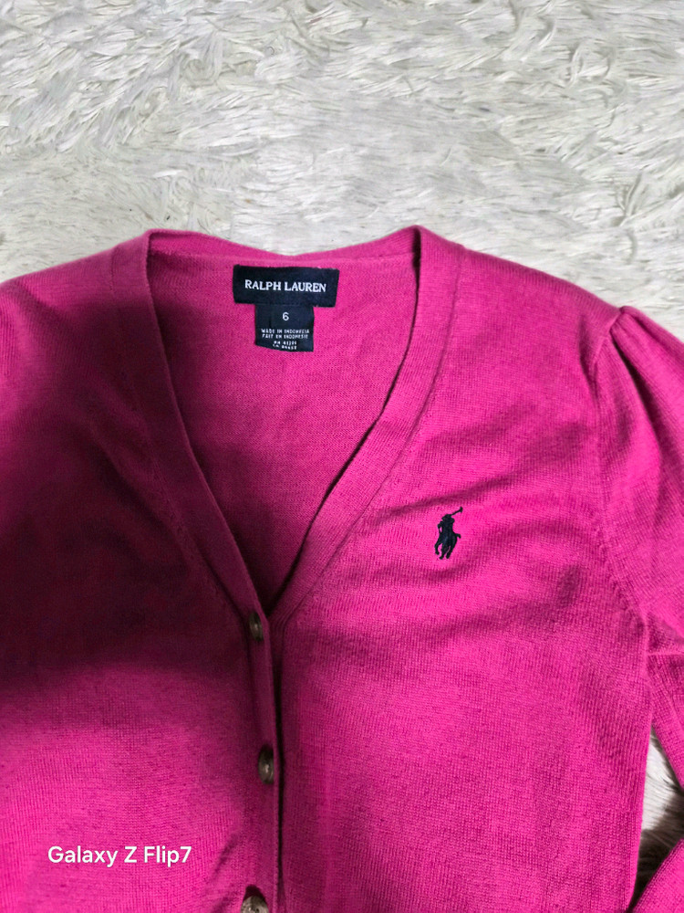 랄프로렌 폴로 핑크 가디건 6사이즈 이미지